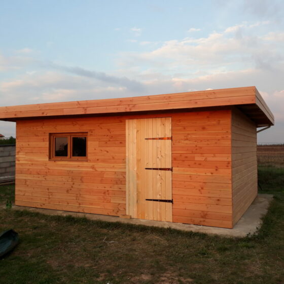 Bardage en Douglas, porte en Pin du Nord Rouge