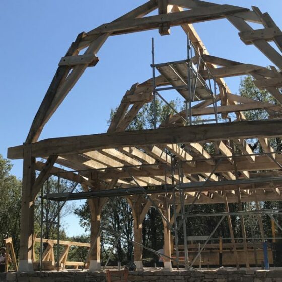 Charpente Chêne et Peuplier