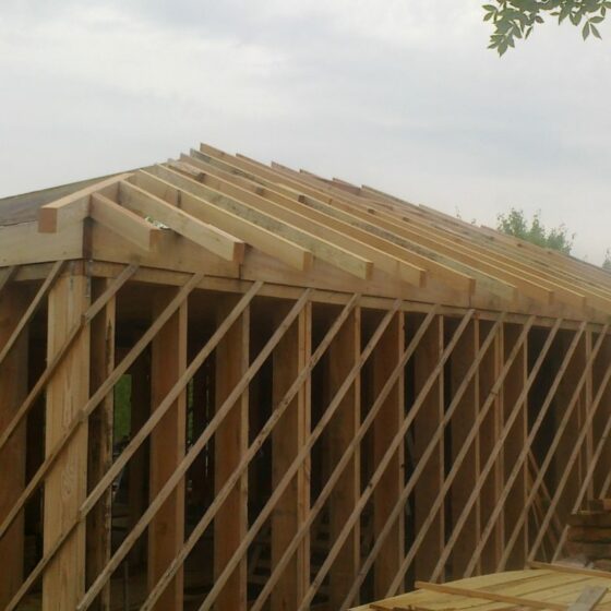 Ossature bois, chevrons en Douglas