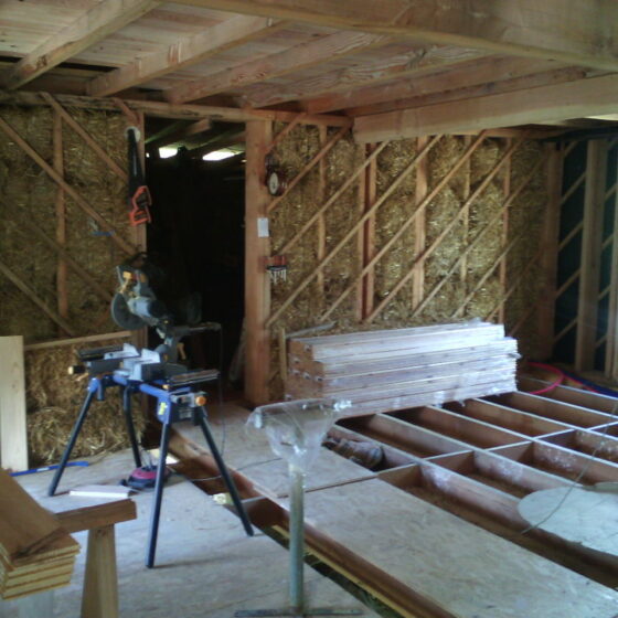 Ossature bois, chevrons en Douglas