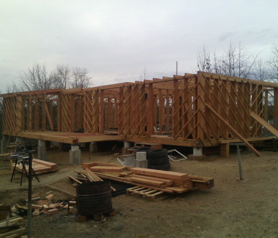 Ossature bois, chevrons en Douglas Ossature bois, chevrons en Douglas