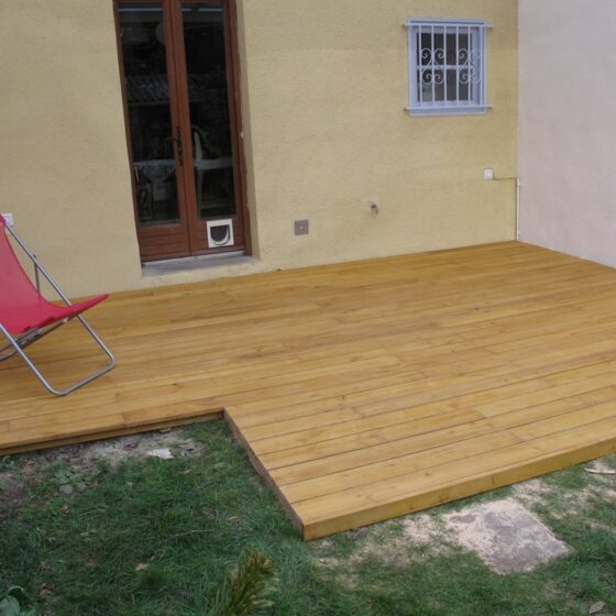 Terrasse Châtaignier avec pose d’un saturateur