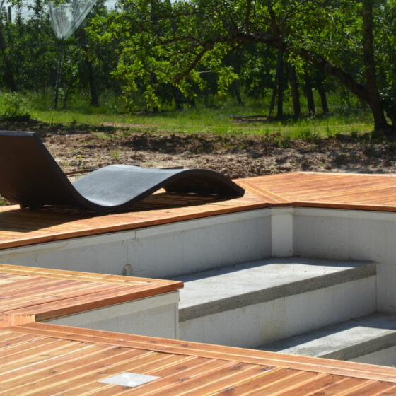 Terrasse rainuré Mélèze